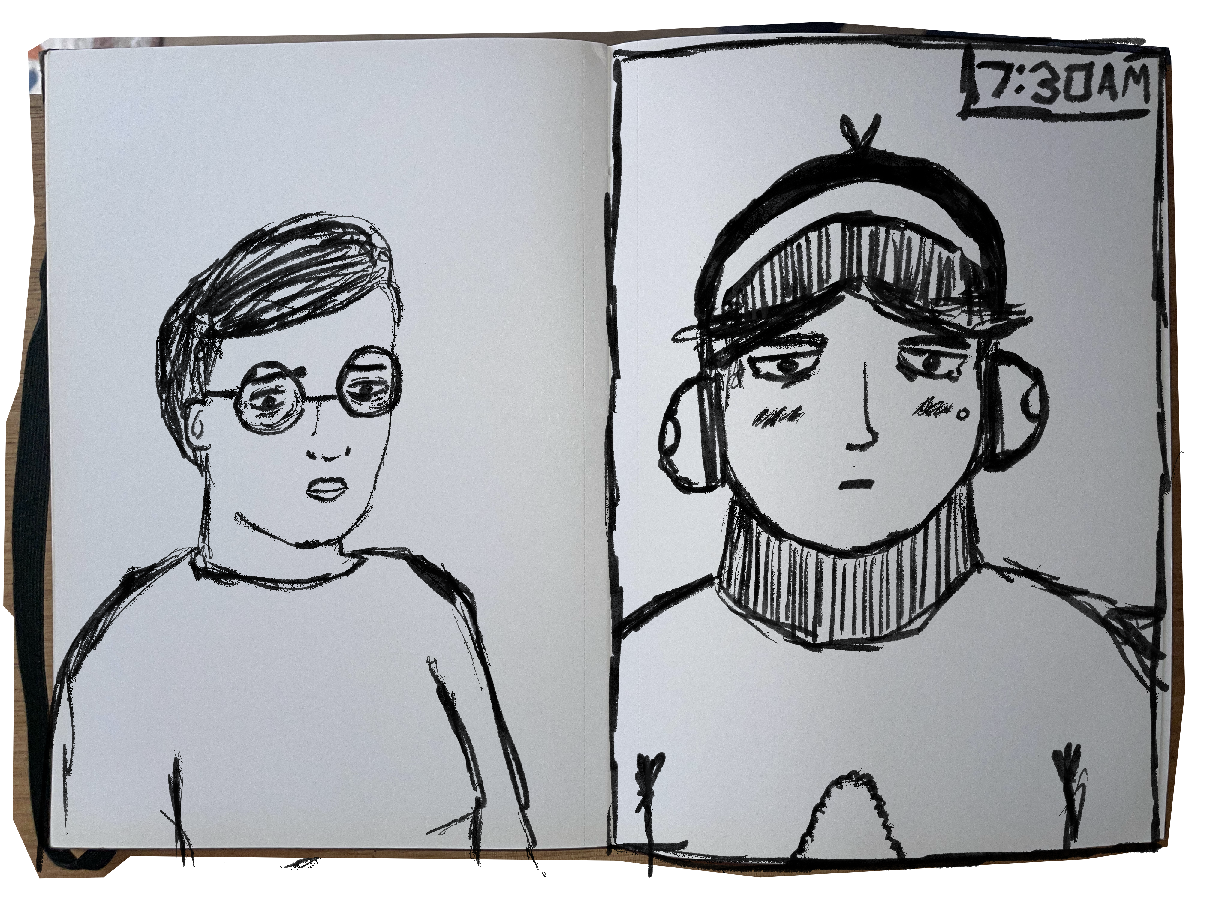 two Portraits side by side